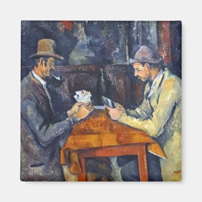 The Card Players, Cezanne Magnet (Front)