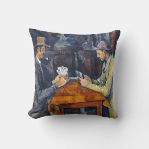 The Card Players, Cezanne Throw Pillow