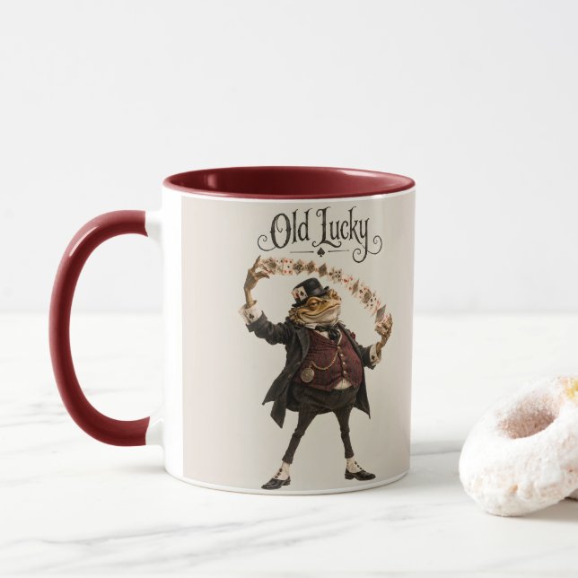 The Card Sharp Toad Mug (With Donut)