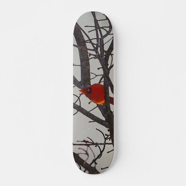 The Cardinal In The Morning Skateboard (Front)
