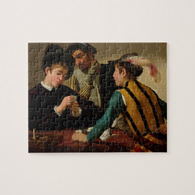The Cardsharps by Caravaggio Jigsaw Puzzle (Horizontal)
