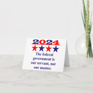The Care Of Human Life - Political Quote  Card