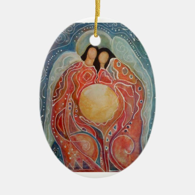 The Caretakers Ceramic Ornament (Front)