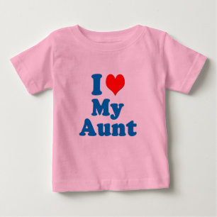 The Cariad Collection - I Heart My Aunt Baby T-Shirt