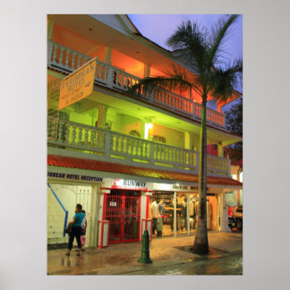 The Caribbean Hotel, Philipsburg, St. Maarten Poster