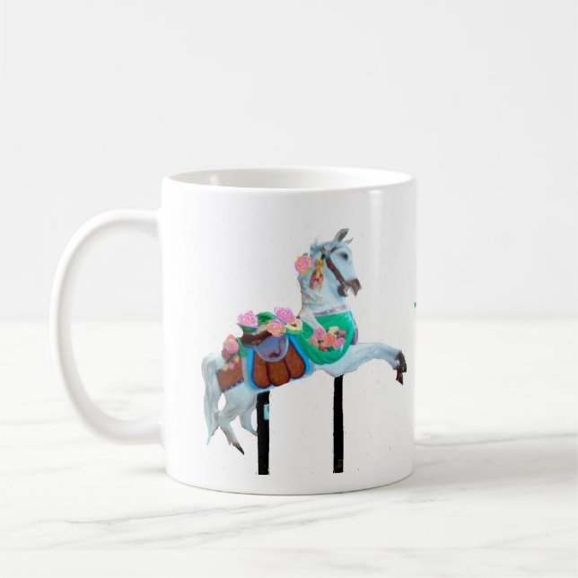 "THE CAROUSEL HORSE DECORATIVE MUG" COFFEE MUG (Left)