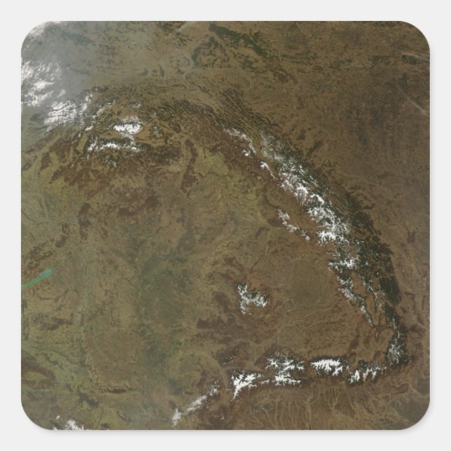 The Carpathian Mountains Square Sticker (Front)