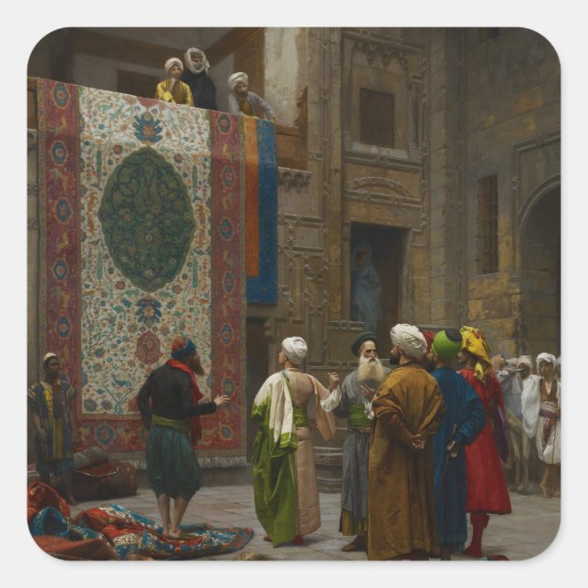 The Carpet Merchant, c.1887 (oil on canvas) Square Sticker (Front)