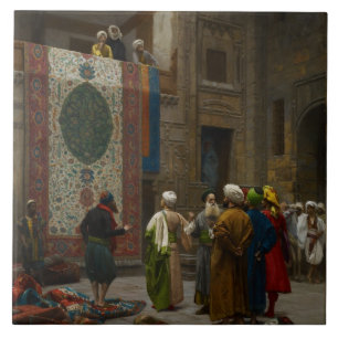 The Carpet Merchant, c.1887 (oil on canvas) Tile
