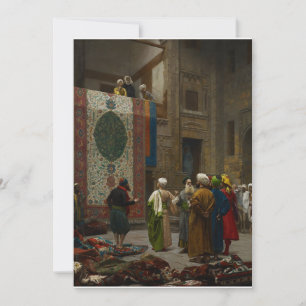 The Carpet Merchant Jean Leon Gerome Canvas Print Invitation