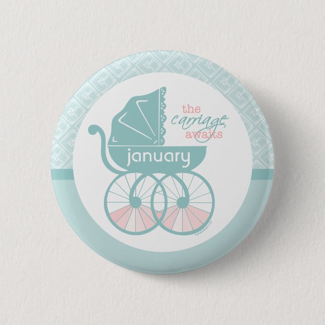 The Carriage Awaits v1 2 Inch Round Button (Front)