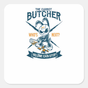 The Carrot Butcher Square Sticker