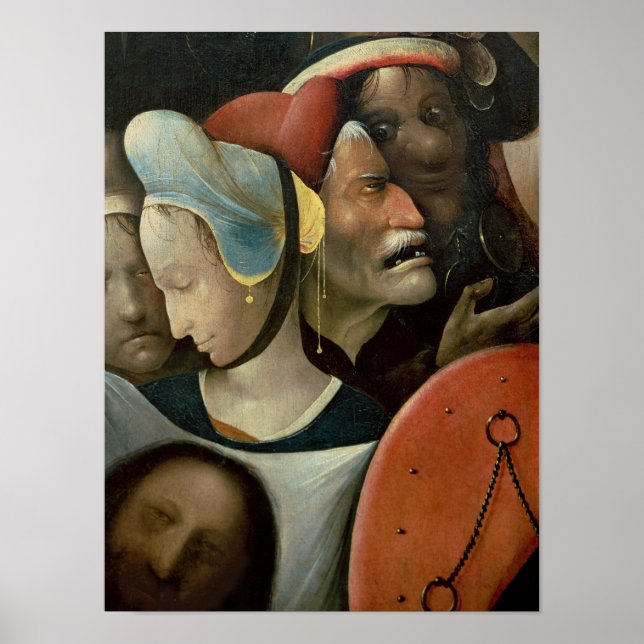 The Carrying of the Cross showing three faces Poster (Front)
