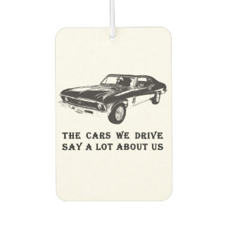 The cars we drive say a lot about us air freshener