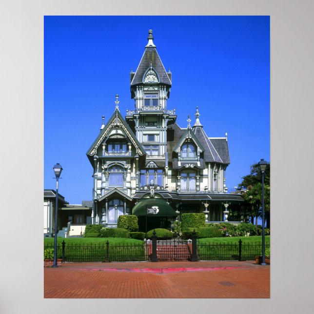 The Carson Mansion in Eureka, California Poster (Front)