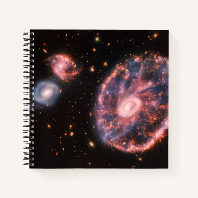 The Cartwheel Galaxy And Its Companion Galaxies. Notebook (Front)