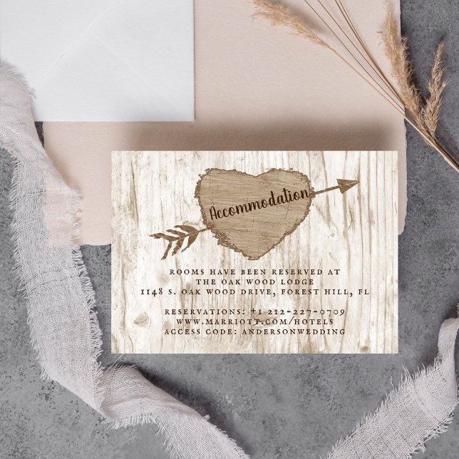 The Carved Heart Tree Wedding Collection Enclosure Card (Creator Uploaded)