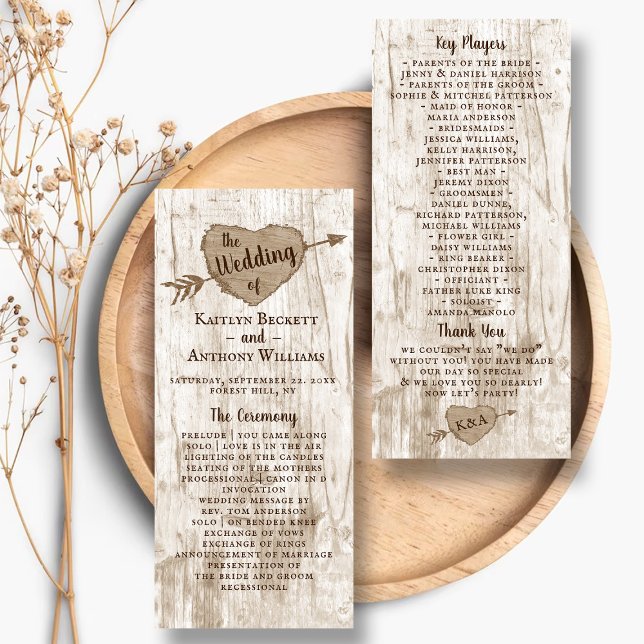 The Carved Heart Tree Wedding Collection Program (Creator Uploaded)