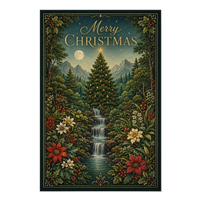 The Cascade of Christmas Magic Poster (Front)