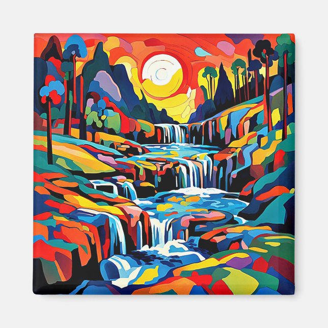 The Cascading River Magnet (Front)