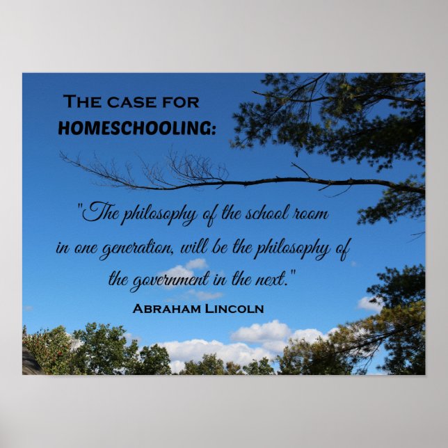 The Case for Homeschooling. Poster (Front)