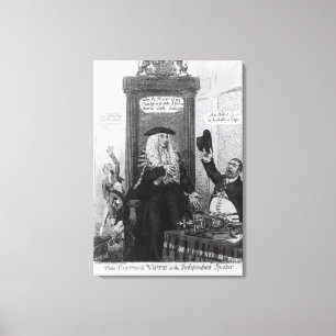 The Casting Vote, or the Independant Speaker Canvas Print