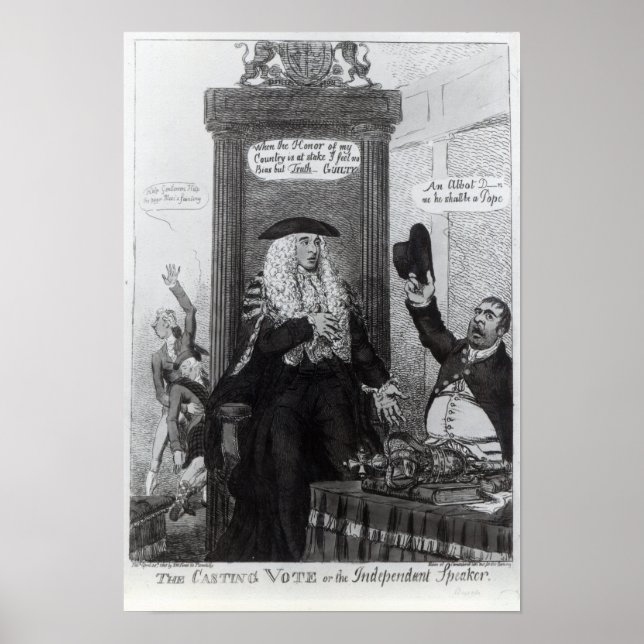 The Casting Vote, or the Independant Speaker Poster (Front)