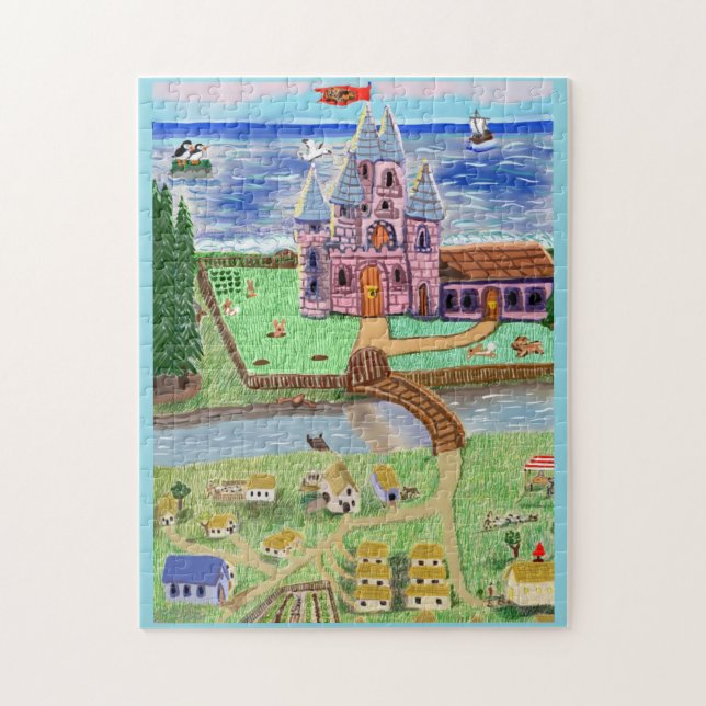 The Castle 🏰 By The Sea 🌊  Jigsaw Puzzle (Vertical)