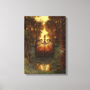 The Castle Gate (by Ferdinand Knab) Canvas Print
