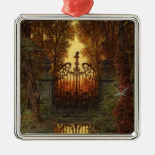 The Castle Gate (by Ferdinand Knab) Metal Ornament