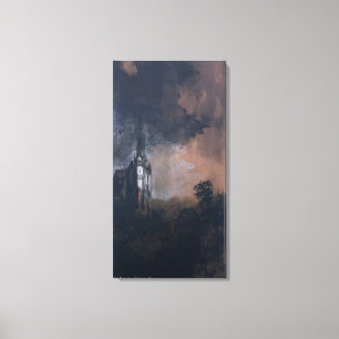 The Castle in the Moonlight Canvas Print