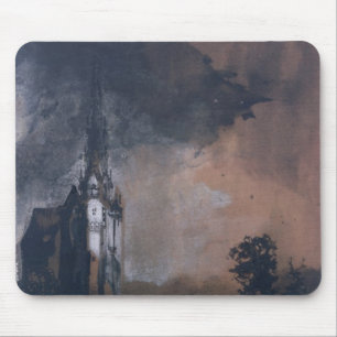 The Castle in the Moonlight Mouse Pad