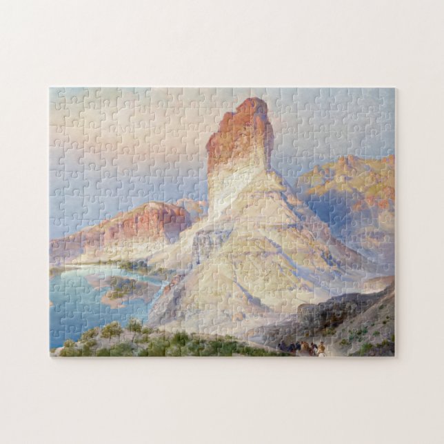 The Castle Rock, Green River, Wyoming by Moran Jigsaw Puzzle (Horizontal)