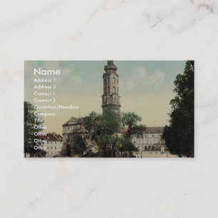 The castle, Weimar, Thuringia, Germany rare Photoc Business Card