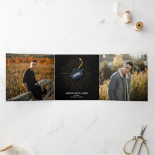 The Casual Graduate Tri-Fold Announcement
