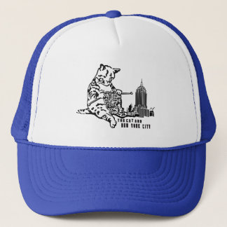 The Cat and New York City Trucker Hat