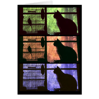 The Cat and The Bird - Card