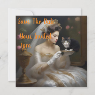 The Cat Bride Oil Paint, Save The Date