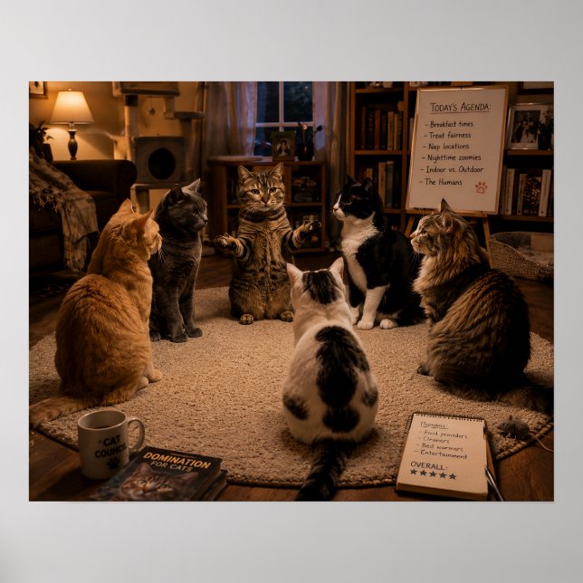 The Cat Council Meeting Poster (Front)
