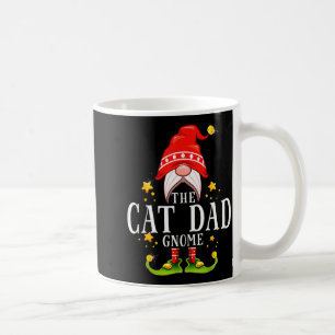 The Cat Dad Gnome Christmas Matching For Men Women Coffee Mug