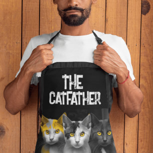 THE CAT FATHER CAT DAD KITCHEN APRON 