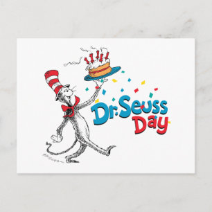 The Cat in the Hat Dr. Seuss Day Postcard
