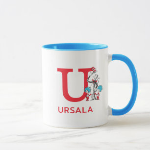 The Cat in the Hat, Thing 1 Name & Monogram U Mug