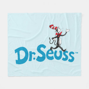 The Cat in the Hat Vintage Logo Fleece Blanket