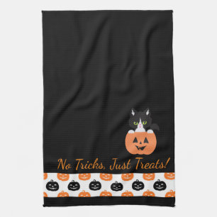 The Cat In The Pumpkin Kitchen Towel