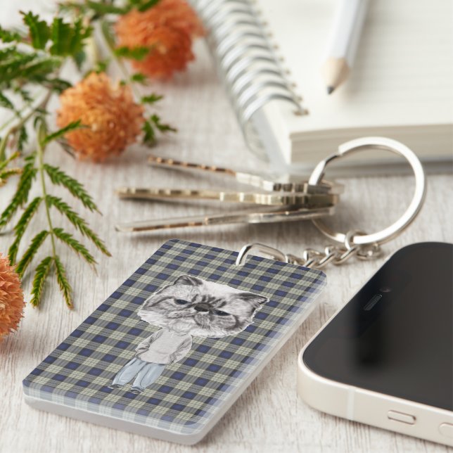 the cat keychain (Front Right)