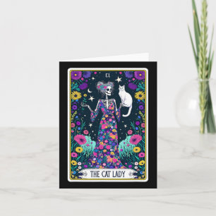 The Cat Lady Tarot Card Skeleton Mothers Day Cat L