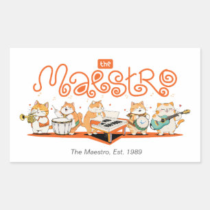The Cat Maestro Sticker