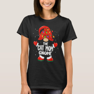 The Cat Mom Gnome Christmas Family Matching Pjs Xm T-Shirt
