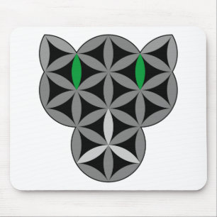 The Cat Of Life - Sacred Animals 02.Dark Mouse Pad